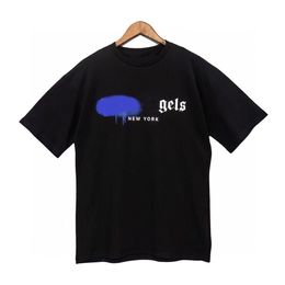 Designer of luxury t-shirt brand t shirt Men's & Women's T-Shirt with Spray-Printed Words, Perfect for Spring & Summer