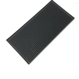 Table Mats Kitchen PVC Placemat Non-slip Rubber Rectangular Pads Practical Impermeable Bar Pad Goblet Stock Mat Decor