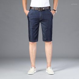 Men's Jeans 2023 -selling Colourless Summer Modal Plus Size Denim Shorts Five-point Pants Young And Middle-aged Dad Business Casual