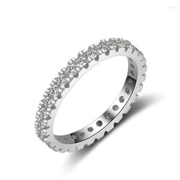 Rings Rings Diamond para mujeres/hombre 14K Oficina de oro blanco Simple Fine Jewelry Wedding Set de la pareja El amor dura para siempre