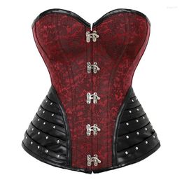 Women's Shapers Women's Body Shaping Clothes Sexy Sleeveless Waist Closing Thin Red Back Lace Up Bottoming Single Row Metal Button Tops