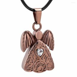 Pendant Necklaces Fashion With Love Heart Crystal Cremation Urn Necklace For Ashes Multicolor Memorial Jewellery Souvenir Free Engrave