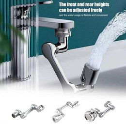 Kitchen Faucets Universal ABS 1080 Rotation Faucet Extender Robotic Arm Adapter Aerator Swivel Splash Philtre Faucet For Sink Basin Kitchen Tool J230303