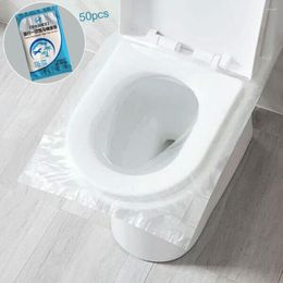 Toilet Seat Covers 50pcsuniversal Disposable Sticker Cover Business Travel Stool Waterproof Pad For Travel/camping Bathroom