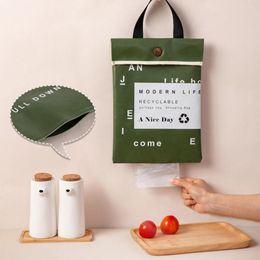 Storage Bags Holder Stylish Saving Space Letter Printing Multi-function Hanging Organizer For Daily Life Home Organizati