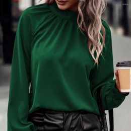 Women's Blouses Lady Shirt Raglan Sleeve Women Pullover Relaxed Fit Ruched Blouse