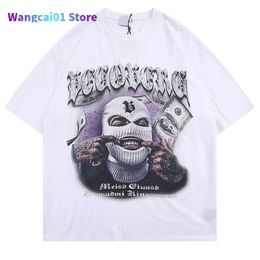 Men's T-Shirts Hip Hop Men Punk T Shirt Gothic Rock Graphic Print Black Shirt T-Shirt Women Harajuku Casual Tshirt Summer Short Seve Tee Top 0304H23