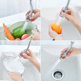 Kitchen Faucets 360Rotating Faucet Swivel Head Extended Professional Water Tap Aerator Faucet Nozzle Sprayer Water Philtre Kitchen Gadgets J230303