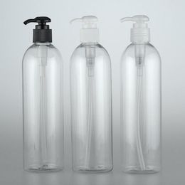 Storage Bottles Clear White 400ML X 15 Cosmetic PET Empty Shampoo Lotion Pump Container Plastic Shower Gel Liquid Soap Packaging