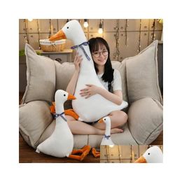 Stuffed Plush Animals Ins Big White Goose Pillow Toy Cute Slee Pillows Doll Funny Sweet Gift For Friends Kids Drop Delivery Toys Gi Dhx58