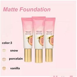 Foundation Face Peach Perfect Comfort Matte Infused With Sweet Fig Cream Have 3 Colours 48Ml Drop Delivery Health Beauty Makeup Dhnpy