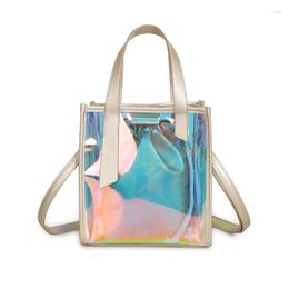 Evening Bags 3PCS/LOT Fashion Women Clear Transparent Shoulder Bag Jelly Candy Summer Beach Handbag Woman Messenger