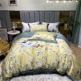Bedding Sets 60 S A Double-sided Printing Flower Bed Four American Summer Ice Silk Comfortable The Bedspread