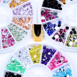Nail Art Decorations Many Styles Mixed Size Multicolor Acrylic Rhinestones In Wheel Body Crafts Shinning Phone Case Stickers DIY Decoration