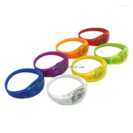 Party Decoration Light Up Bracelets Flashing Sports Wristband Glow In The Dark Bracelet For