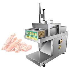 Meat Cutter Machine 500W Electric Food Slicer Commercial 0.2-5mm Adjustable Restaurant Stainless Steel Meat Slicer Machine