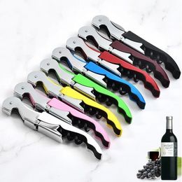 DHL Wine Opener Stainless Steel Corkscrew Knife Bottle Cap Stainless Steel Corkscrew Bottle Openers Candy Colour Multi-Function FY45 J0302