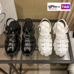 With Box Womens Sandals Foam Rubber Slippers Designer Slides Sandal Fashion Black White Women Shoes Size 35-40