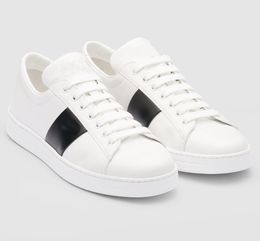 Brushed Leather Sneakers Shoes For Men Luxury Footwear Contrasting-colored Side Stripe Top Quality Low Top Skateboard Walking EU38-46