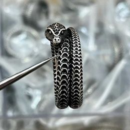 95% OFF 2023 New Luxury High Quality Fashion Jewellery for spirit snake Sterling Silver classic animal zodiac series boutique couple ring