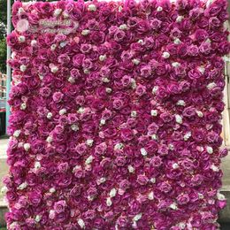 Decorative Flowers & Wreaths Artificial Wall Panels And Fake Flower Runner Use Red Rose Peony For Wedding Background Decoration GY818