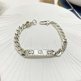 60% OFF 2023 New Luxury High Quality Fashion Jewelry for silver elf Ghost Skull men and women lovers' Bracelet Cuba chain Valentine's Day gift