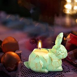 Candle Holders Easter Holder Decoration Hand Carved Resin Snails Garden Home Party Living Room Desktop Ornament