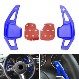 Steering Wheel Covers For 2 3 4 X1 X4 X5 X6 Blue Paddle Shifter Extension Cover Auto Accessories Car Decoration