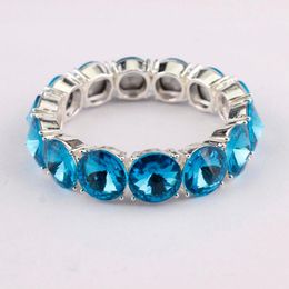 Bangle Arrival Adjustable Glass Crystal Elastic Bracelets Bangles For Women Multicolor Dot Jewelry Wholesale