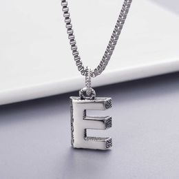 High quality luxury Jewellery same silver 26 English E Necklace version