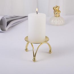 Candle Holders Nordic Ins Geometric Circular Iron Table Decoration Ornaments Three-Dimensional Creative Metal Holder