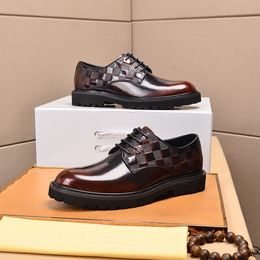 2023 Mens Party Wedding Dress Shoes Men Elegant Brand Formal Genuine Leather Flats Men Business Comfortable Oxfords Size 38-44