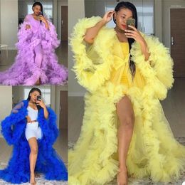 Women's Sleepwear Sexy Elegant Custom Made Dresses Floor Length Long Sleeve Gown For Poshoot V Neck Prom Party Bridal Nightgowns