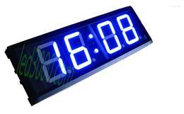 Wall Clocks Sell 12/24H Blue Color High Brightness Remote Control 4inch 4digit Mounting LED Clock (HIT4-4B)