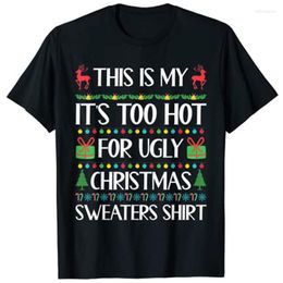 Women's T Shirts This Is My It's Too For Ugly Christmas Sweaters Shirt T-Shirt Graphic Tee Tops