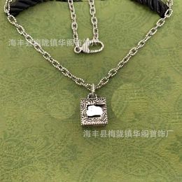 20% OFF 2023 New Luxury High Quality Fashion Jewellery for Ancient family vine pattern hollow out three-dimensional Necklace men's full body sterling as old Thai silver