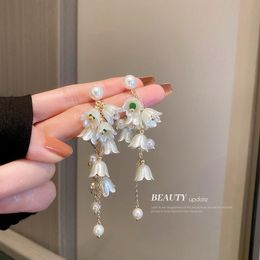 Dangle Earrings & Chandelier Aestheticism Literature Eardrop Small Pure And Fresh Sweet Girl Lily Of The Valley Flowers Earring Students