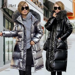Women's Trench Coats Thick Winter Women Garment Cotton Padded Parka Hooded Jacket Warm Wadded Coat Overcoat Outerwear Manteau Femme Hiver