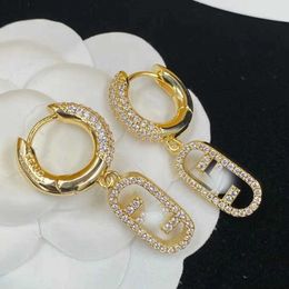 95% OFF 2023 New Luxury High Quality Fashion Jewellery for In rhinestone brass small and luxurious female high-end round earrings