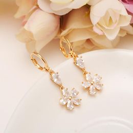 Backs Earrings Bangrui JEWELS 2023 Trendy Five Stars Design Cut Zircon Earring Gold Colour For Women J