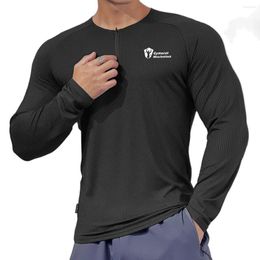 Men's T Shirts Black Gym Fitness Long Sleeve T-shirt Men Casual Skinny Shirt Male Bodybuilding Tees Tops Spring Running Sport Training