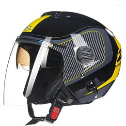 Motorcycle Helmets Winter Half Face Helmet Motorbike Upscale Protective Gear Men's Off-road