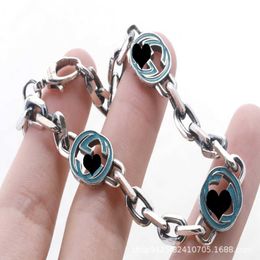 20% OFF 2023 New Luxury High Quality Fashion Jewelry for silver three-dimensional old interlocking bracelet for men and women