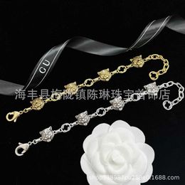 Top designer Jewellery gold and silver two-color old head bracelet with letters women to enjoy Year of the