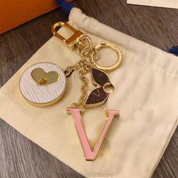 High Qualtiy Brand Designer Keychain Fashion Purse Pendant Car Chain Charm Bag Keyring Trinket Handmade Accessories Exq271fET