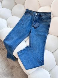 Men's Jeans designer 2023 New pantalones vaqueros para hombre Pure Cotton Washed Old Leggings Blue Triangle Designer Pants BOL1