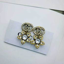 20% off all items 2023 New Luxury High Quality Fashion Jewellery for New Double Female/Petal Diamond Set Female Tiktok Net Red Series Style Earrings