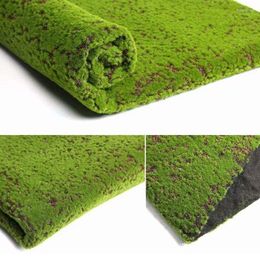 Decorative Flowers 100x100cm Artificial Moss Lawn Garden Fake Plant Grass Wall DIY Indoor Outdoor Decor Terrarium Landscape Accessories