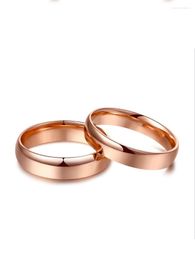 Cluster Rings Classic Glossy 18K Real Solid Genuine Gold Wedding AU750 Proposal Bands For Women Men Lovers Couple Simple Office Jewellery