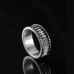 Top designer Jewellery ancient family female ins male light does not fade version tail ring personality eternal Silver Ring